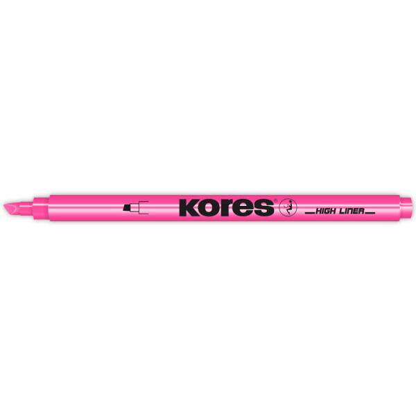 Kores Textmarker-Pen, Keilspitze: 0,5 - 3,5 mm, pink