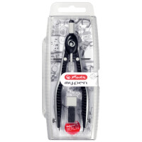 herlitz Schnellverstellzirkel my.pen, schwarz grau