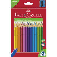 FABER-CASTELL Dreikant-Buntstifte Jumbo, 20er Etui