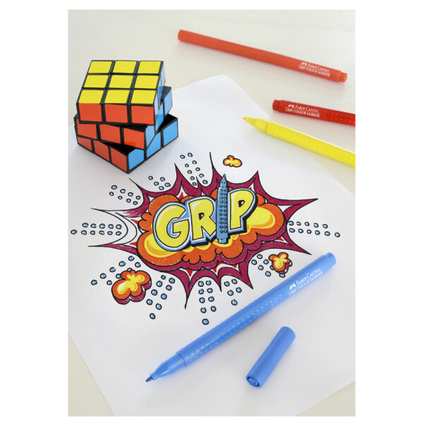FABER-CASTELL Fasermaler GRIP COLOUR MARKER, 30er Etui