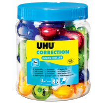 UHU Einweg-Mini-Korrekturroller Micro, 25er Bonboniere