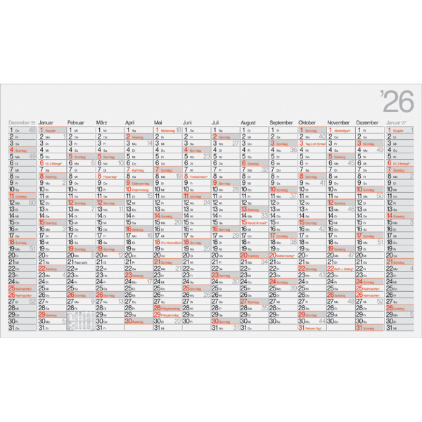 rido id&eacute; Wandkalender "Plakatkalender Office II", 2027