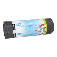 STARPAK Müllsäcke LDPE, 120 Liter, schwarz
