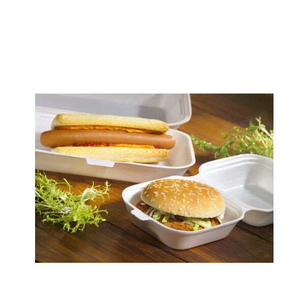STARPAK Burgerbox eckig, XPS, Maße: 120 x 120 x 75 mm