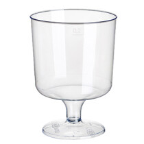 STARPAK Kunststoff-Rotweinglas, 0,2 l, glasklar