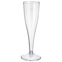 STARPAK Kunststoff-Sektglas, 0,1 l, glasklar, 10er