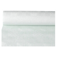 PAPSTAR Damast-Tischtuch, (B)1,2 x (L)10 m, weiß