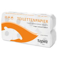 Tapira Toilettenpapier Top, 3-lagig, hochweiß