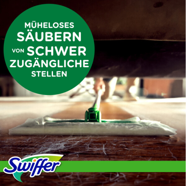 Swiffer Starter-Set Bodenwischer, Trocken- Nass-Wischtücher