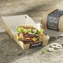PAPSTAR Burgerbox "pure", Maße: 69 x 65 x...