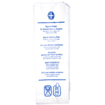 HYGOSTAR Papier-Hygienebeutel, bedruckt, weiß