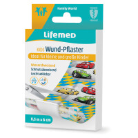 Lifemed Kinder-Wund-Pflaster "Autos", 500 mm x 60 mm