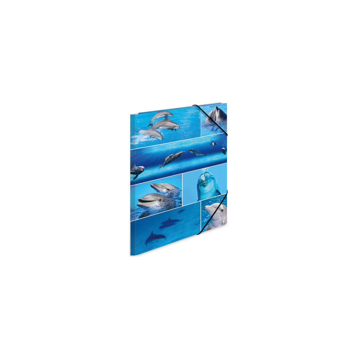HERMA Eckspannermappe "Delfine" aus Karton DIN A3 Gummizugmappe Zeichenmappe 