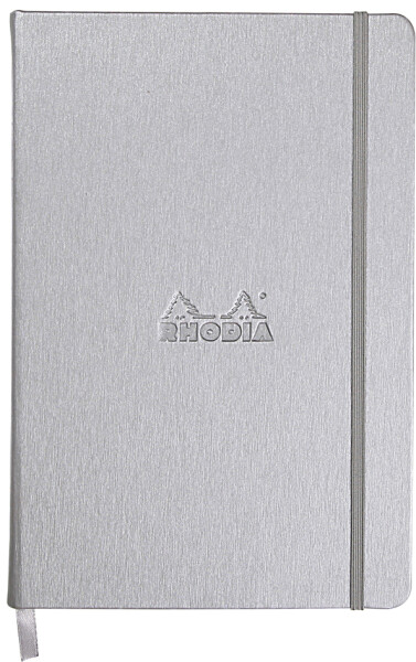 RHODIA Notizbuch "Webnotebook", DIN A5, gepunktet, silber