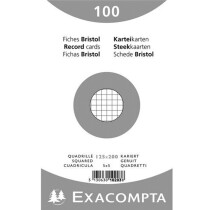 EXACOMPTA Karteikarten, 170 x 220 mm, kariert, weiß