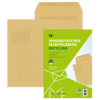 MAILmedia Versandtasche Natron braun, C4, mit Fenster