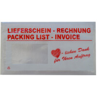 dm-folien Lieferscheintasche, DIN lang, mit Aufdruck