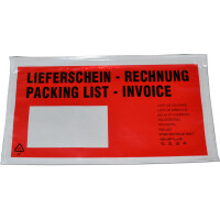 dm-folien Lieferscheintasche, DIN lang, mit Aufdruck