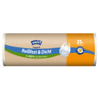 swirl Mülleimerbeutel, mit Tragegriff, weiß, 20 Liter