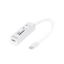 DIGITUS USB-C 2.0 OTG Hub 3-Port SD-Card-Reader Kartenleser