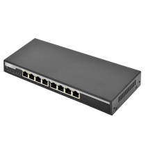 DIGITUS Desktop Gigabit Ethernet PoE Switch, 8-Port