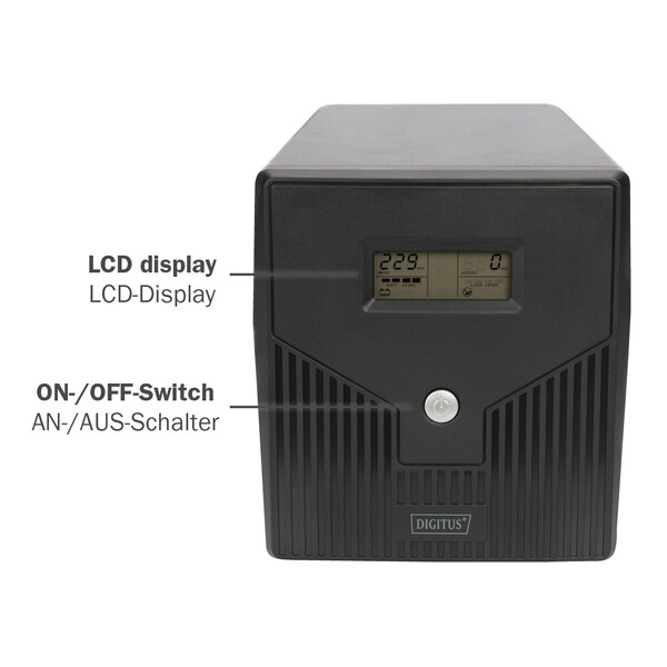 DIGITUS USV-Anlage Line-Interactive, 1.000 VA, 600 Watt
