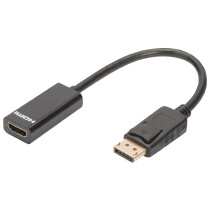 DIGITUS Adapterkabel, DisplayPort - HDMI Typ A