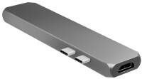 LogiLink USB-C 7-in-1 Multifunktions-Hub mit PD, grau