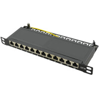 LogiLink 10" Patch Panel Kat.6A, 12 Ports,...