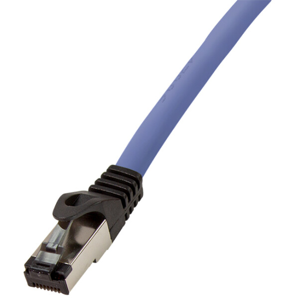 LogiLink Premium Patchkabel, Kat. 8.1, S FTP, 0,5 m, blau