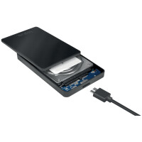 LogiLink 2,5" SATA Festplatten-Gehäuse, USB 3.0, schwarz