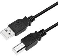 LogiLink USB 2.0 Kabel, USB-A - USB-B Stecker, 3,0 m,schwarz