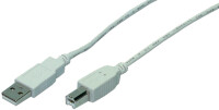 LogiLink USB 2.0 Kabel, USB-A - USB-B Stecker, 5,0 m,schwarz