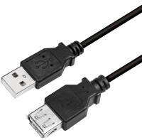 LogiLink USB 2.0 Verlängerungskabel, schwarz, 3,0 m