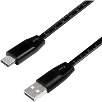 LogiLink USB 2.0 Kabel mit Lineal, USB-A - USB-C Stecker