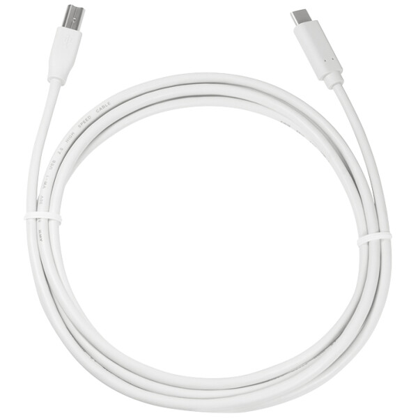 LogiLink USB 2.0 Kabel, USB-C - USB-B Stecker, 1,0 m, grau