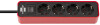 brennenstuhl Steckdosenleiste Ecolor, 4-fach, rot schwarz