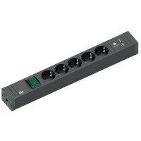 BACHMANN Steckdosenleiste CONNECT LINE, 5-fach, Schalter USB
