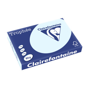 Clairefontaine Multifunktionspapier Trophée, A3, hellblau