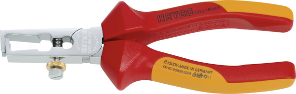 HEYCO VDE Abisolierzange, Länge: 160 mm, rot gelb