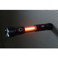 HEYCO LED-Taschenlampe, 3 W, schwarz , mit Signalleuchte