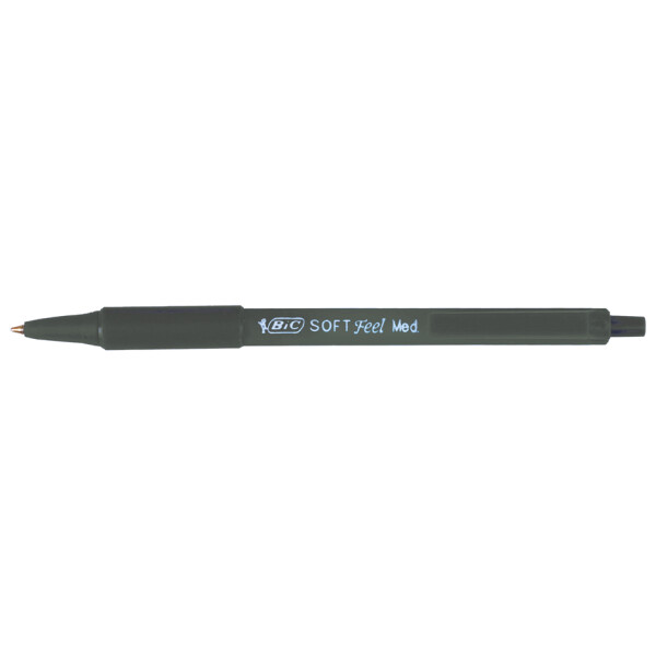 BIC Druckkugelschreiber Soft Feel Clic Grip, schwarz
