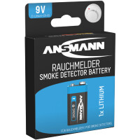 ANSMANN 10-Jahres Lithium Batterie, E-Block (9V)