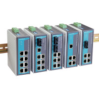 MOXA Unmanaged Industrial Ethernet PoE Switch, 16 Port