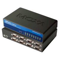 MOXA USB 2.0 auf RS-232 422 485 Hub, 8-fach, Desktop