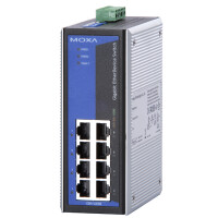 MOXA Unmanaged Industrial Gigabit Ethernet Switch, 8 Port
