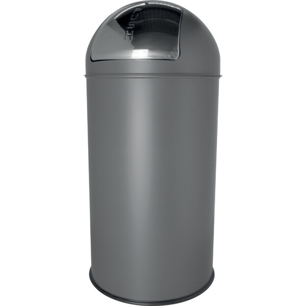 helit Edelstahl-Abfalleimer "the dome", 50 Liter, silber