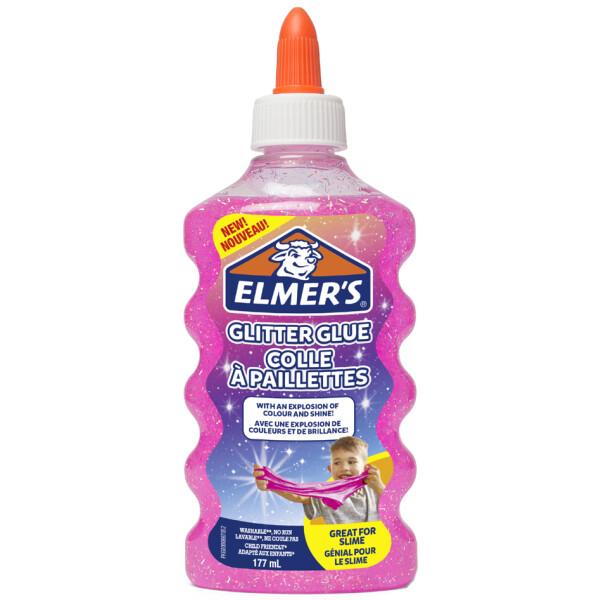 ELMERS Glitzerkleber "Glitter Glue" pink, 177 ml