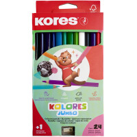 Kores Dreikant-Buntstifte "Kolores JUMBO", 12er...