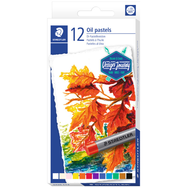 STAEDTLER &Ouml;lpastellkreide Design Journey, 12er Kartonetui